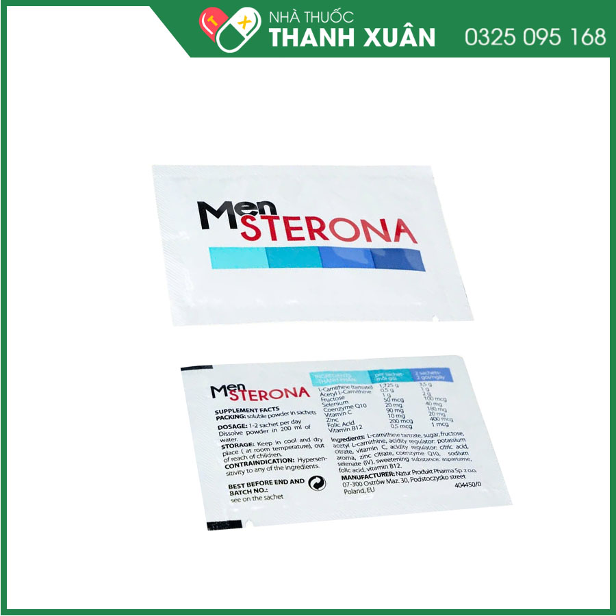 Men Sterona giúp tăng cường sinh lý và tăng cường đề kháng cho cơ thể
